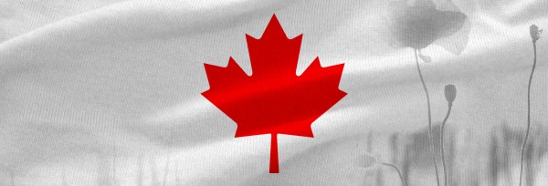 Remembrance Day Canada Flag Church Website Banner