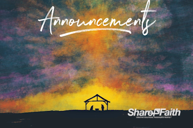 A Child Is Born Announcements Motion Graphic
