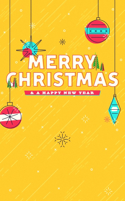 Merry Christmas Ornaments Church Bulletin