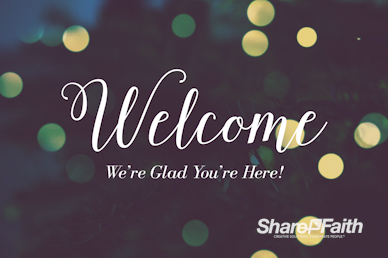 Christmas Tree Lights Church Welcome Video