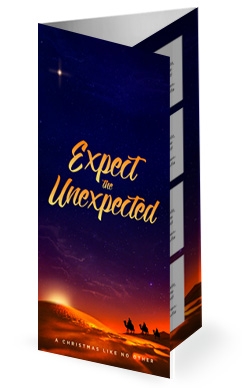 Expect the Unexpected Christmas Trifold Bulletin
