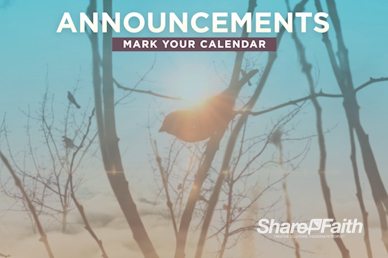 Free At Last Announcements Video Loop