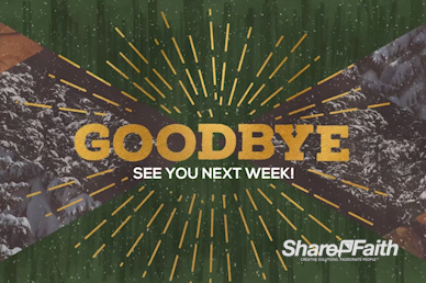 Winter Retreat Church Goodbye Motion Graphic