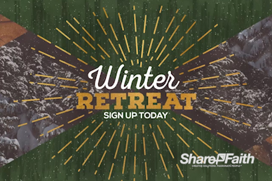 Winter Retreat Church Motion Graphic