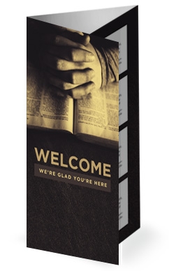 Scripture On Praying Church Trifold Bulletin