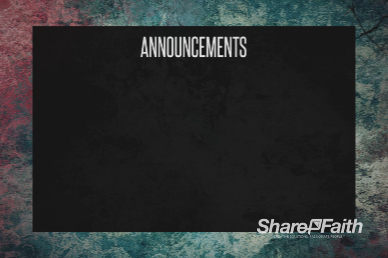 Trusting God Announcements Church Motion Graphic