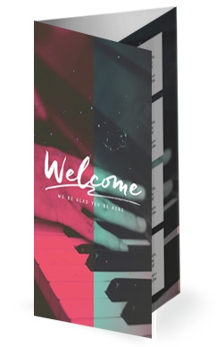 Sing to the Lord A New Song Church Trifold Bulletin