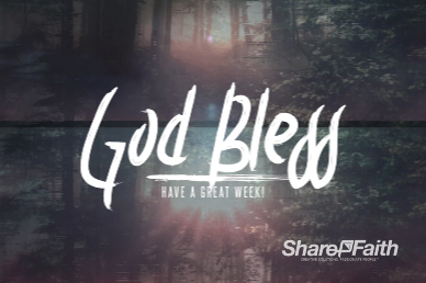 I Will Fear No Evil Goodbye Church Motion Graphic