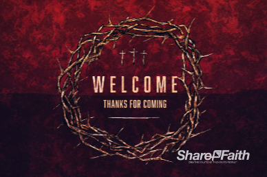 Good Friday Cross and Crown Welcome Motion Graphic