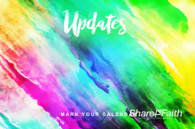 Easter Paint Splash Announcements Motion Graphic