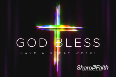 Easter Cross He Is Risen Goodbye Motion Graphic