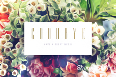 Easter Flower Goodbye Video Loop