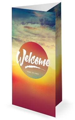 Easter Sunrise Trifold Bulletin Cover