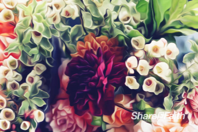 Easter Flower Worship Motion Background