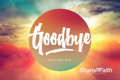 Easter Sunrise Goodbye Motion Graphic