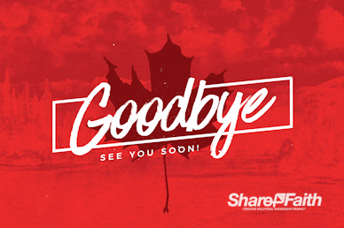 Canada Day Holiday Goodbye Video Loop