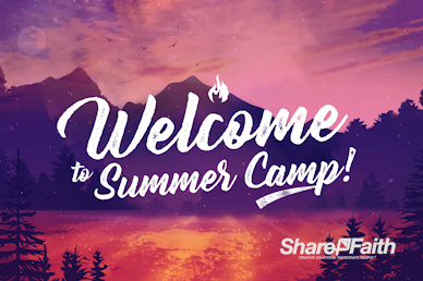 Church Summer Camp Welcome Motion Graphic