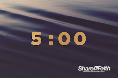 Rippling Waves Church Countdown Timer