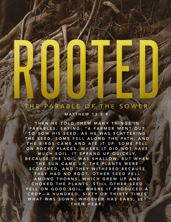 Rooted Parable Of The Sower Church Flyer