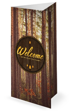 Fall Retreat Church Tri Fold Bulletin Cover