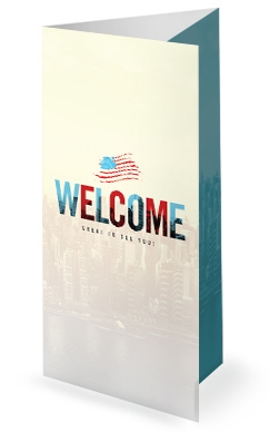 Labor Day Church Tri Fold Bulletin Cover