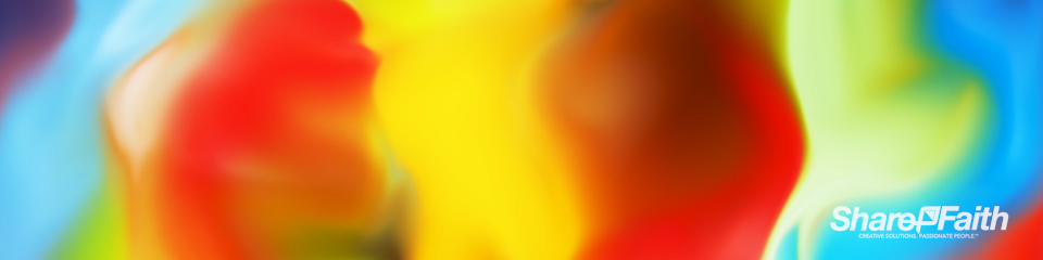 Colorful Paint Abstract Triple Wide Background Video