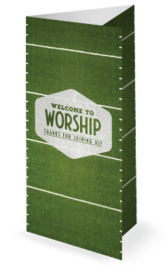 Fan or Follower of Jesus Tri Fold Bulletin Template