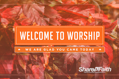 Thankful to God Welcome Motion Graphic