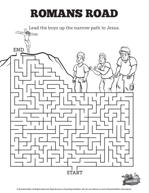 Romans Road Bible Mazes