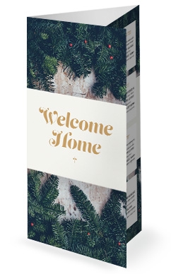 Merry Christmas From Our Family To Yours Trifold Bulletin
