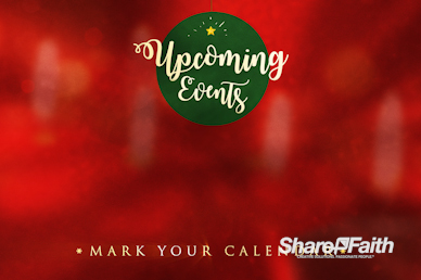 Christmas Eve Candlelight Announcements Motion Graphic