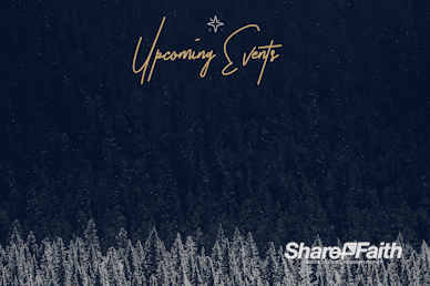 Winter Christmas Announcements Video Loop