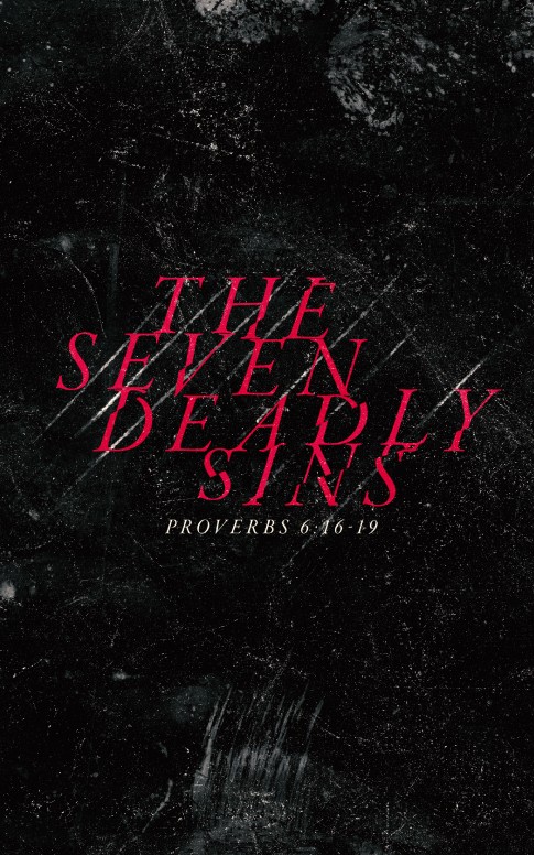 Seven Deadly Sins Church Bulletin Template