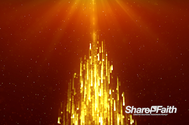 Christmas Tree Particle Shower Worship Video