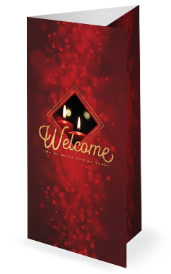 Christmas Church Services Trifold Bulletin Cover