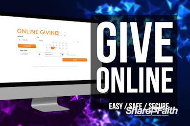 Online Giving Form Announcement Video