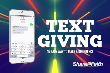 Text Giving Announcement Video