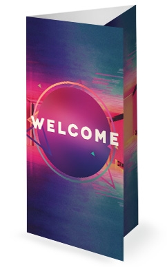 Happy New Year Modern Church Tri Fold Bulletin