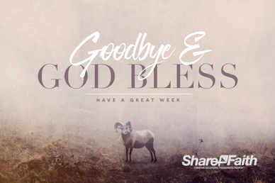 Jehovah Jireh The Lord Provides Goodbye Motion Graphic