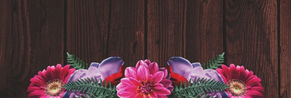 Valentine's Day Floral Church Website Banner