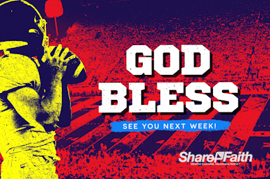 Super Sunday Football Church Goodbye Motion Graphic