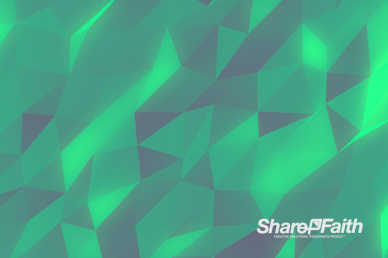 Polygon Emerald Worship Video Background
