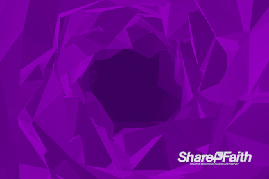 Polygon Tunnel Worship Video Background