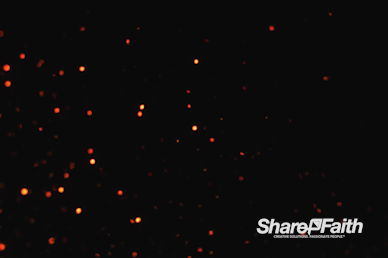 Falling Embers Glitter Worship Video Background