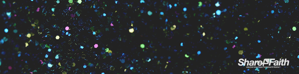 Swirling Glitter Triple Wide Worship Video