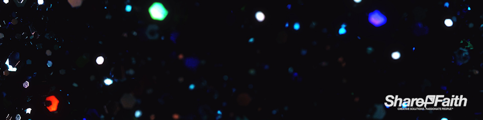 Sparkling Glitter Multi Screen Worship Video