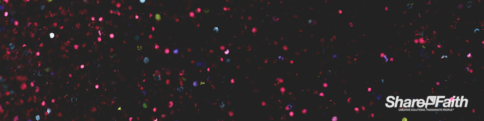 Cascading Glitter Multi Screen Worship Video Background