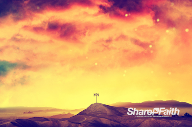 He Is Risen Easter Cross Worship Video Background