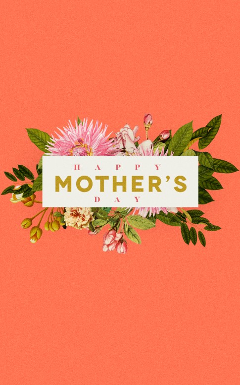 Mother's Day Flower Church Bulletin