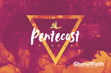 Pentecost Sunday Church Service Motion Graphic